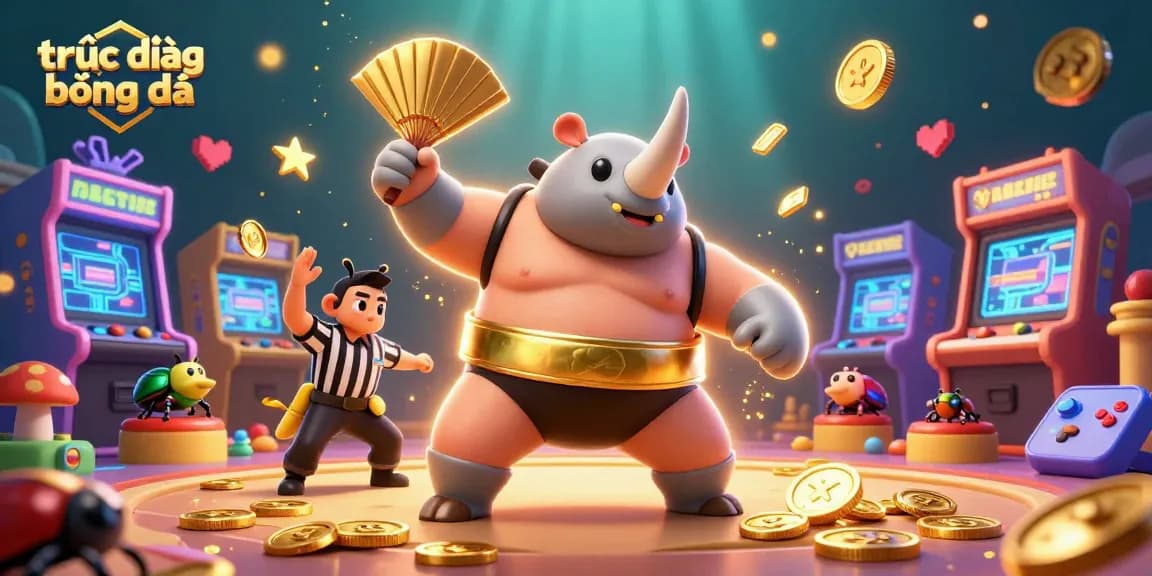 Experience trực tiếp bóng đá with thrilling betting action and vibrant gaming elements in this dynamic scene.