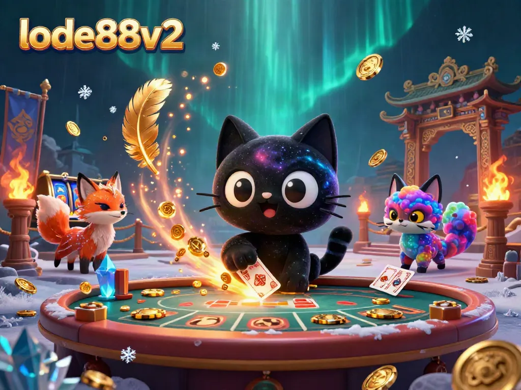 Engage in exciting cosmic gambling at lode88v2 with a unique casino atmosphere featuring mythical creatures.