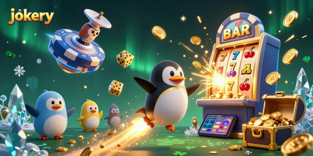 Engage in thrilling experiences at jokery casino with colorful slots, golden coins, and dynamic gaming elements