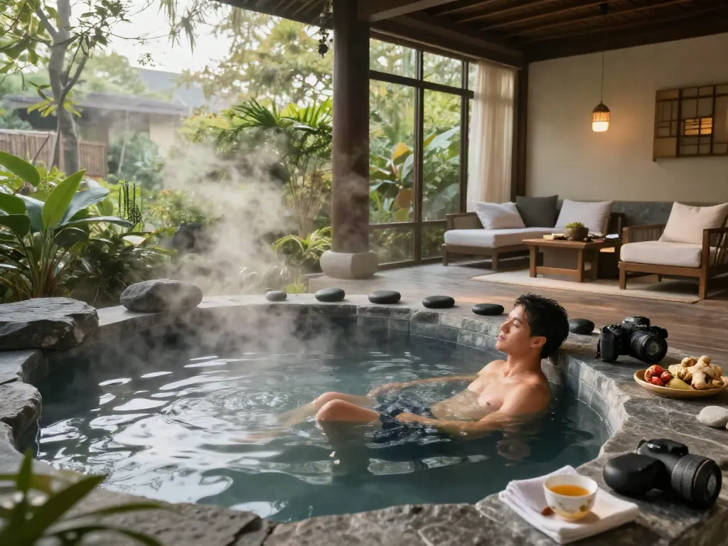 Experience the rejuvenating waters of rokok88 link, featuring tranquil volcanic hot springs and serene relaxation areas.