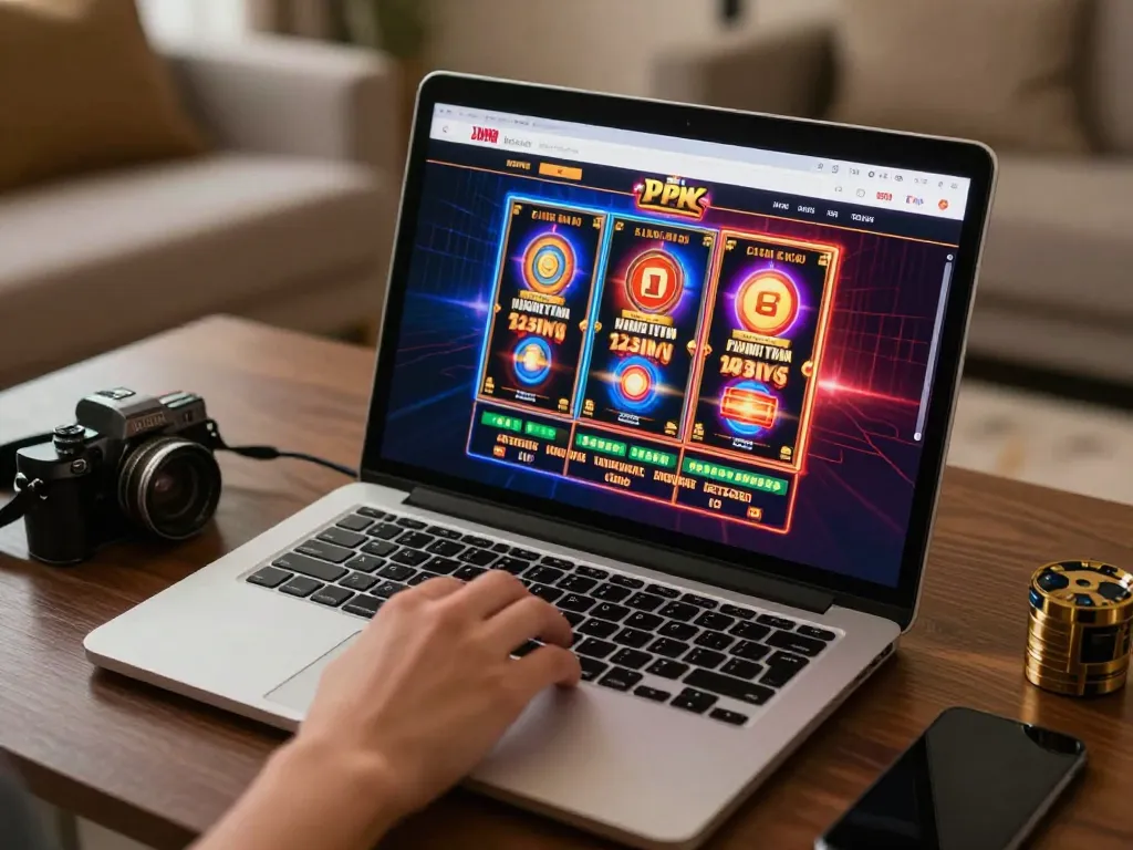 Engaging gameplay on TG88 TRANG CHỦ showcasing online betting excitement with vibrant slot machines.