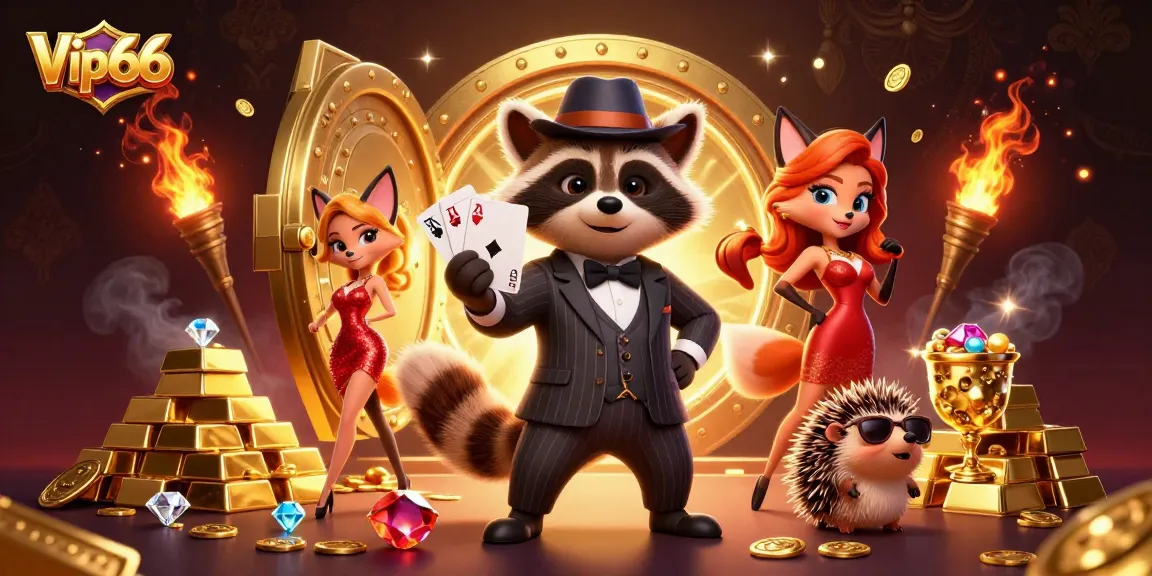 Experience royal flush action at Vip66 with dazzling casino treasures and characters.