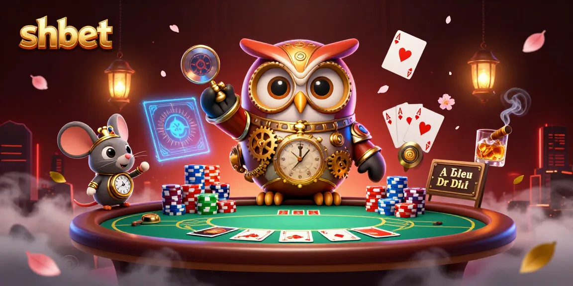 Engage in thrilling gaming at shbet with a dynamic 3D casino scene featuring poker elements.