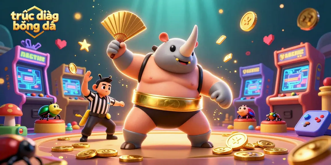 Experience trực tiếp bóng đá with thrilling betting action and vibrant gaming elements in this dynamic scene.