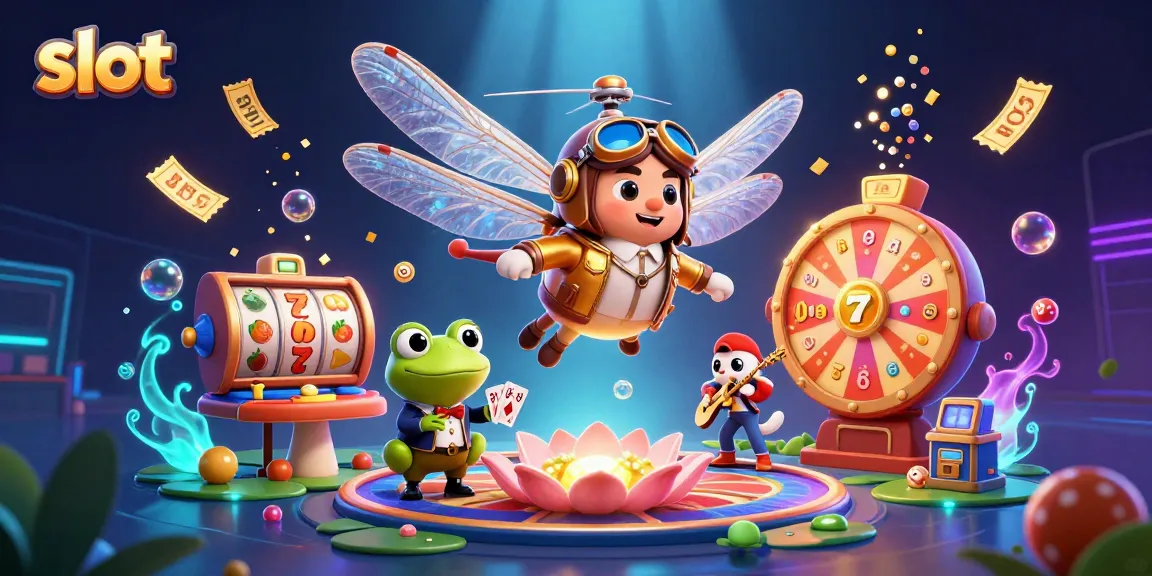 Experience exciting slot action with a vibrant casino scene illustrating dynamic games and colorful elements.