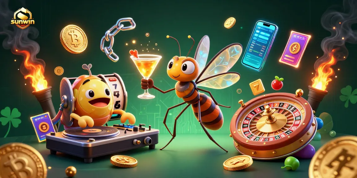 Experience the thrill of sunwin gaming with vibrant characters and immersive casino action in this dynamic scene.