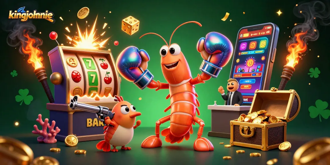 Engage in thrilling gameplay at kingjohnnie with cartoon characters amidst a jackpot explosion